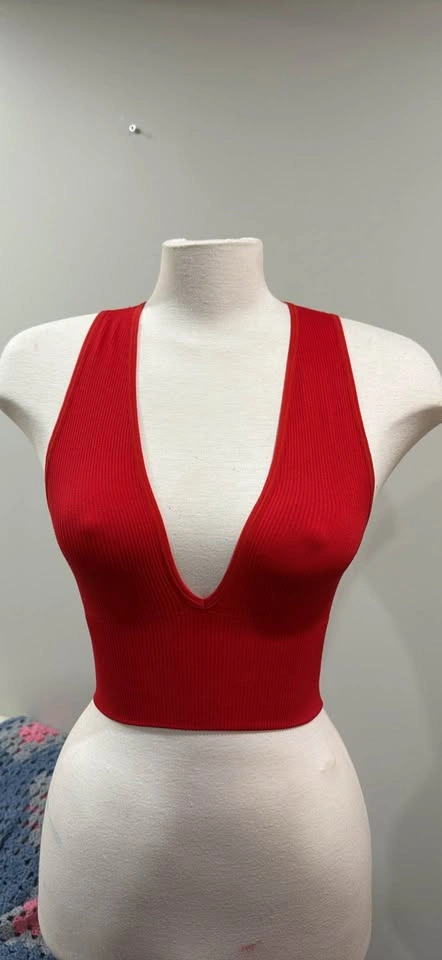 red urban outfitters ribbed tank top