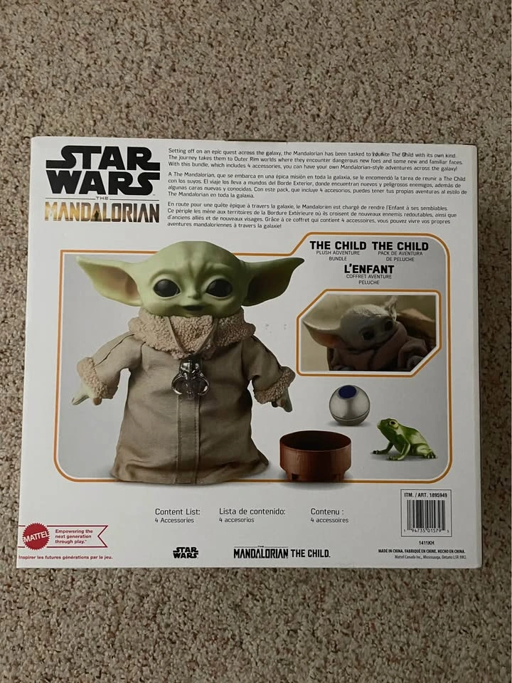 Star Wars Baby Yoda Grogu Plush NEW Action Figure Toy - photo 2
