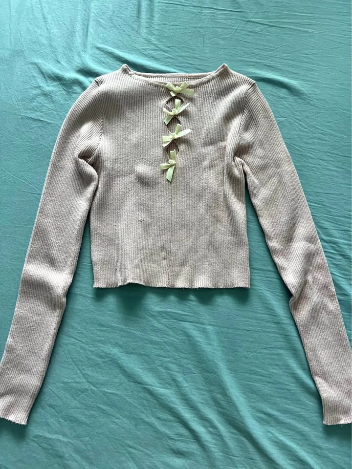 Long sleeve pink top (size xs/s)