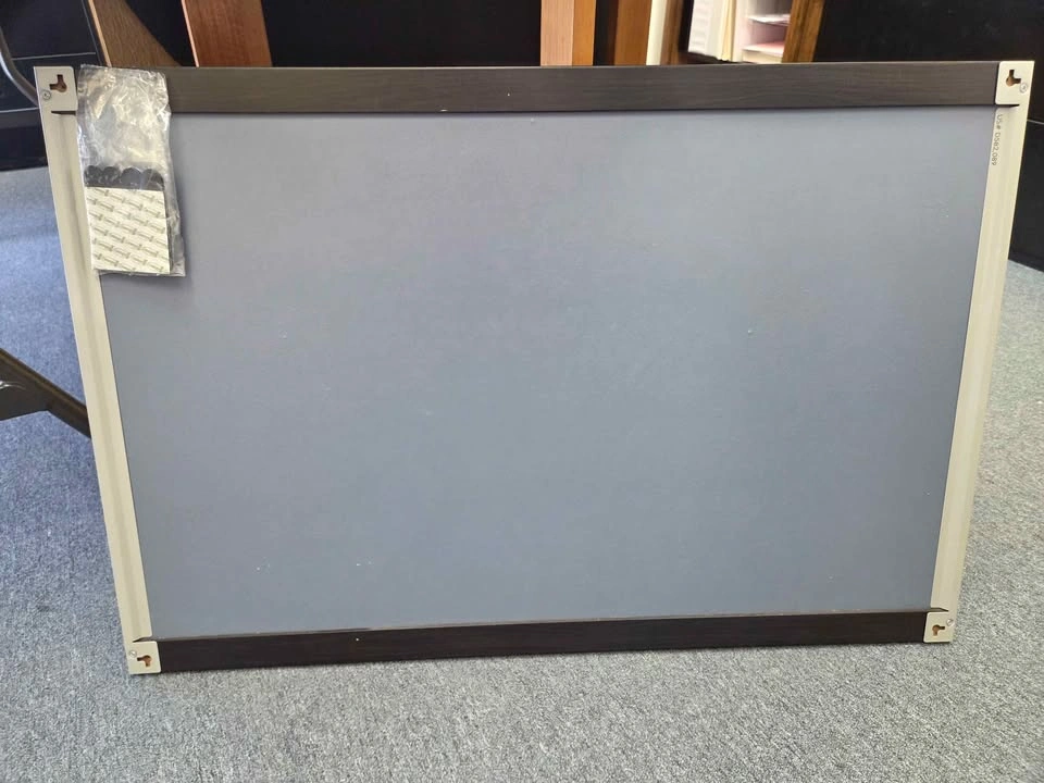 Cork Bulletin Board with Dark Wood Frame - photo 2