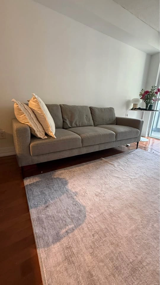 Grey Three Seater Sofa - photo 2
