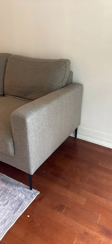 Grey Three Seater Sofa - photo 3