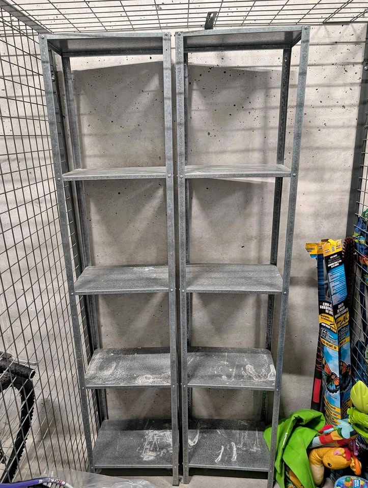 Shelf unit with 4 shelves - Set of 2