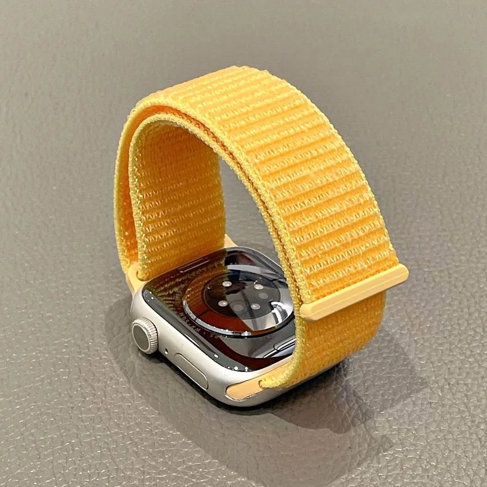 Watch Nylon Sport Loop Bands (38/40/41mm) Blue & Yellow