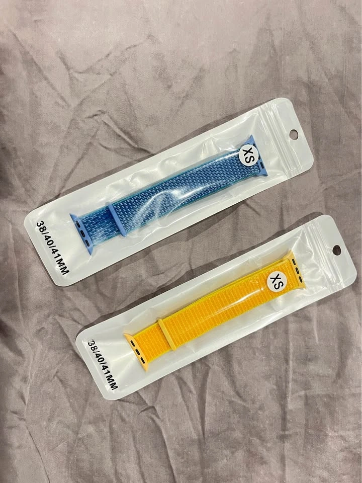 Watch Nylon Sport Loop Bands (38/40/41mm) Blue & Yellow - photo 2