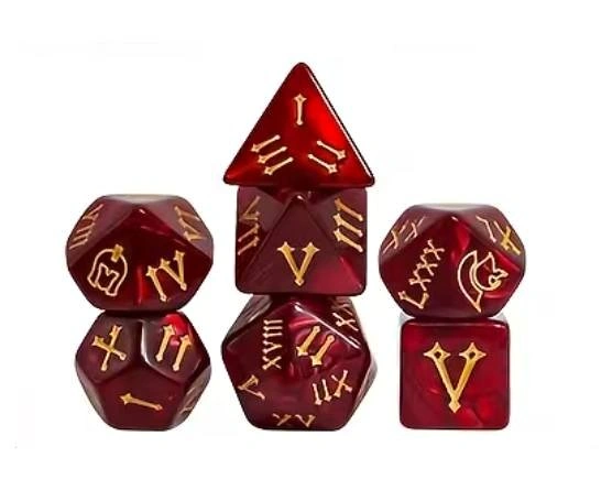 New Imperial Legacy 7-Piece Roman Numeral Dice Set