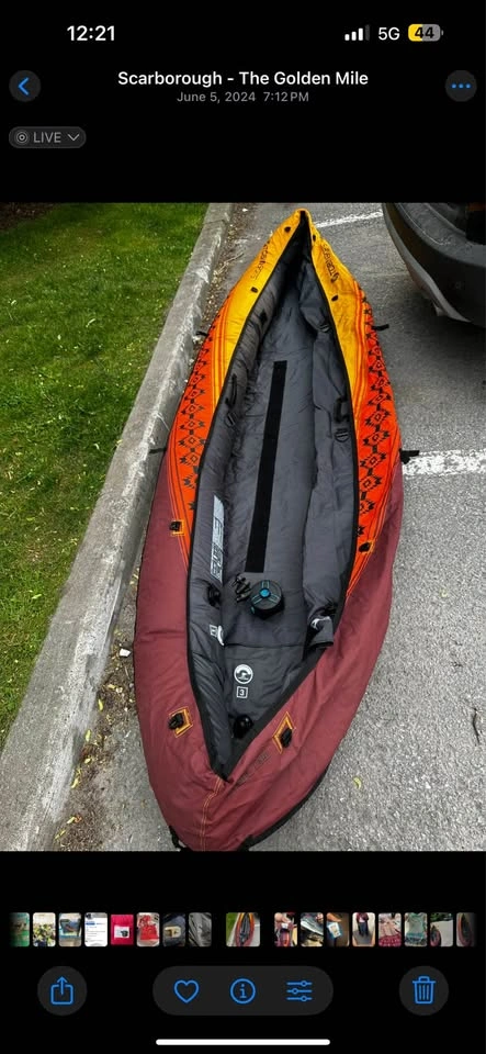 Tobin Sports WaveBreak Inflatable Kayak – Sunset Color - photo 5