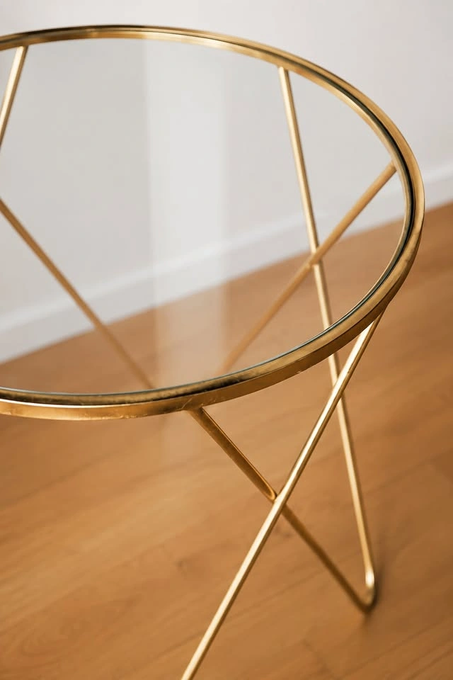 The Aria Brass Side Tables - Pair, Priced Individually - photo 2