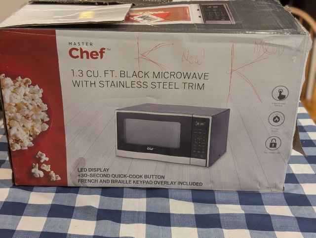 masterchef microwave - new open box