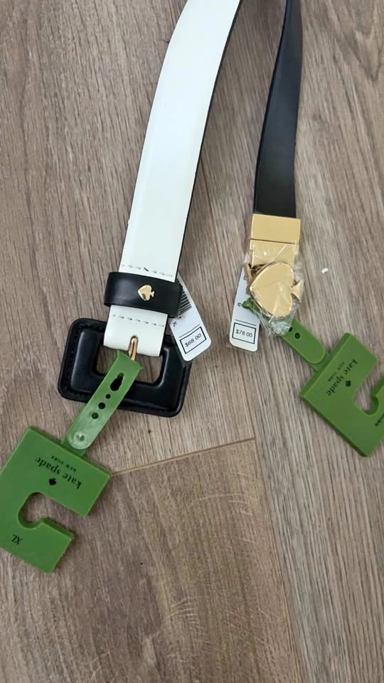 Kate Spade Belts – White & Black – New