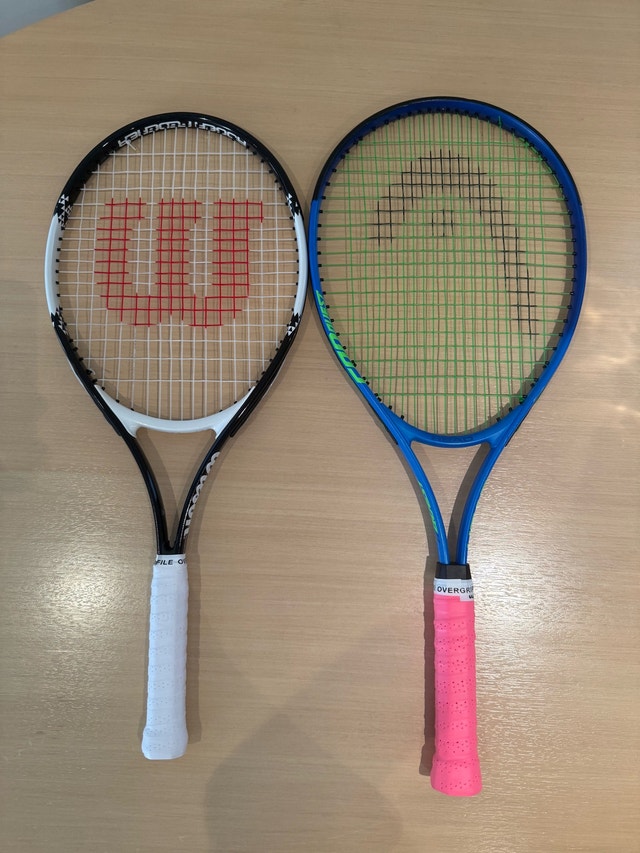 Wilson and Head Tennis Rackets Racquets - New Grips