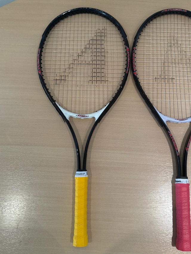 Set of 2 Atomica Tennis Rackets Racquets - New Grips - photo 3