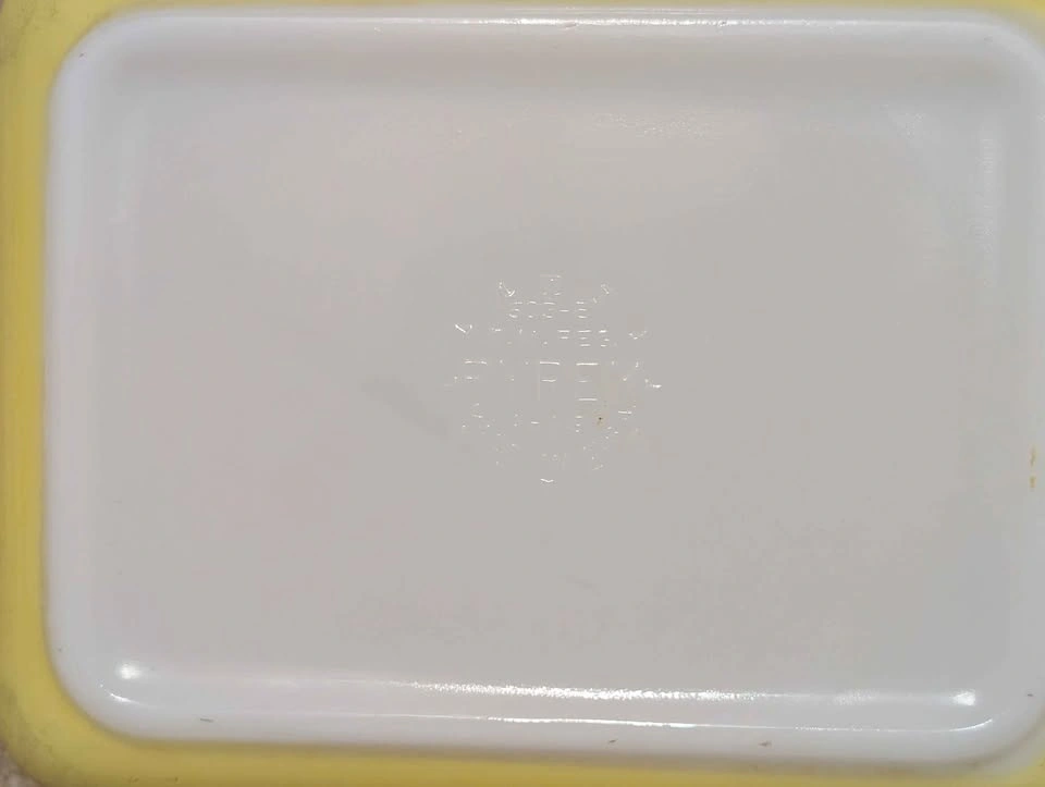 Vintage Pyrex 506-B Yellow Refrigerator Dish with Lid - photo 4