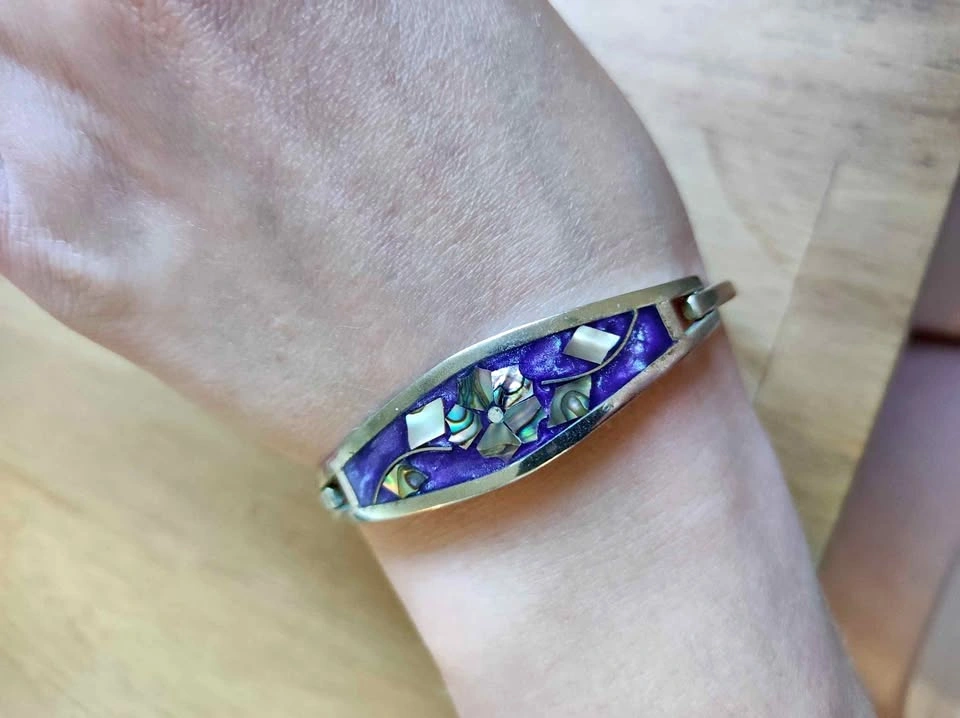 VINTAGE Taxco Mexico Sterling Silver Bracelet