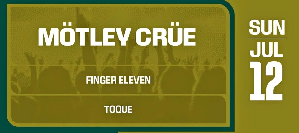 4 tickets Motley Crue Tickets July 12 @5pm
