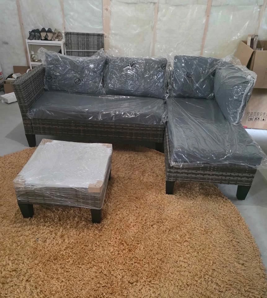 3pc patio sectional set. Assembled. Pickup In Spruce Grove - photo 2