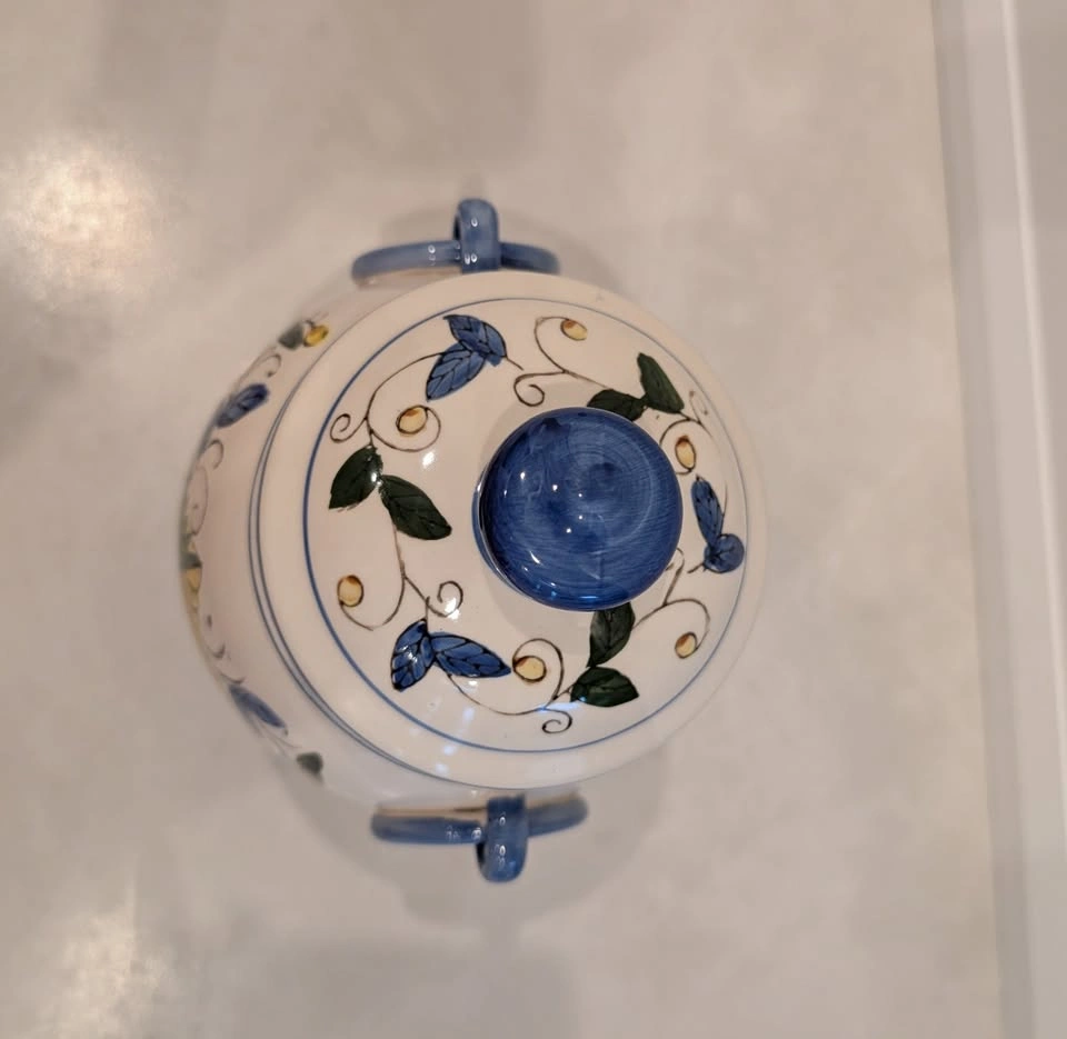 Italian Ceramic Biscotti Cookie Jar Tuscan Collection - photo 2