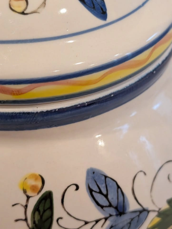 Italian Ceramic Biscotti Cookie Jar Tuscan Collection - photo 4