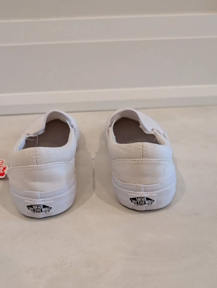 Vans White Slip-On Skate Shoe Mens 5 Womens 6.5 - photo 5