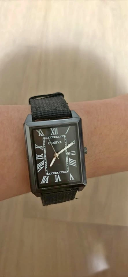 Geneva Rectangular Roman Numeral Watch
