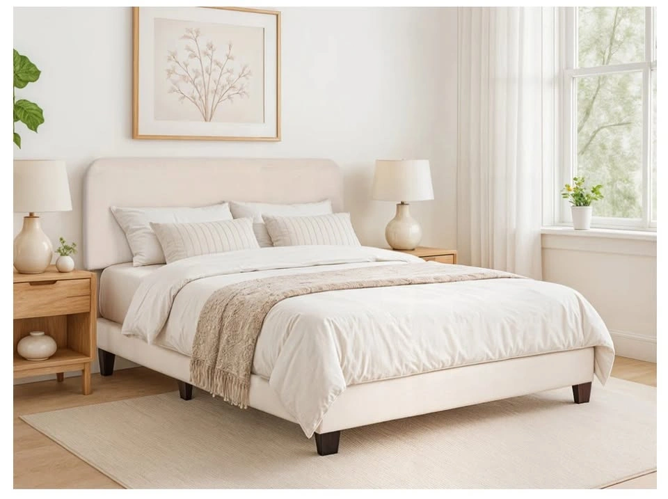 ✨ Leighton Modern Upholstered Queen Bed