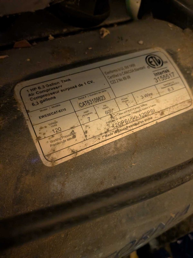 California Air Tools Air Compressor CAT-6310 - photo 2
