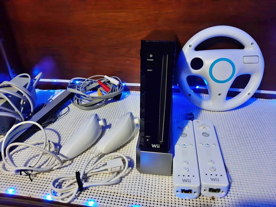 Nintendo Wii Console with Controllers and Accessories