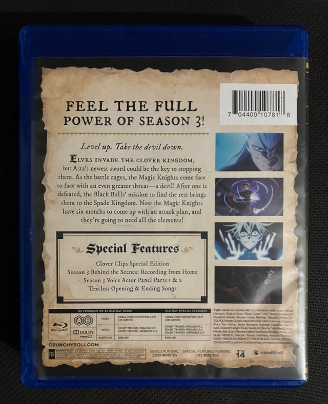 Black Clover Seasons 1-3 Blu-Ray - photo 4