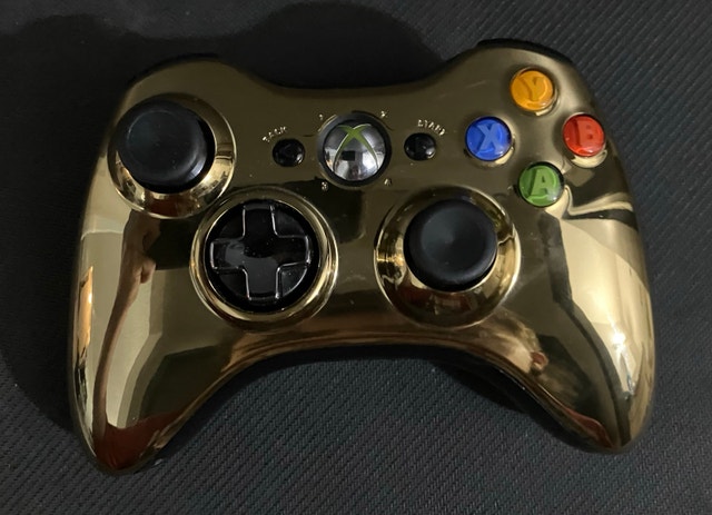 Gold Xbox 360 Controller