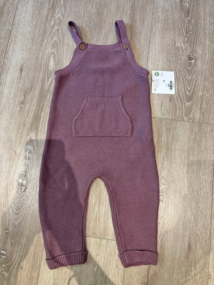 Little planet girls knit overalls 12 months old