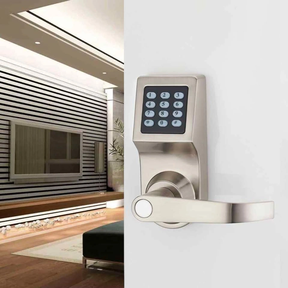 Digital Door Lock with Remote, M1 Card, Code, and Key - photo 5