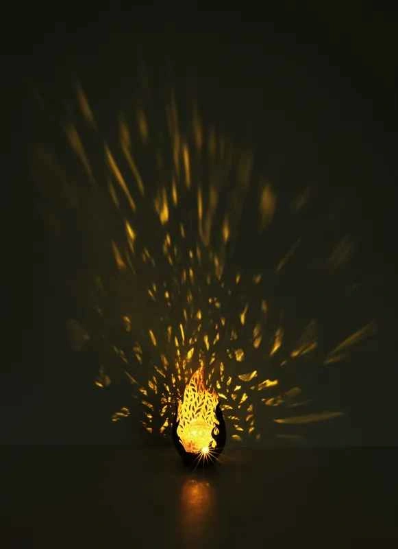 Solar Lights Outdoor Garden Decor Cracked Glass Globe - photo 5