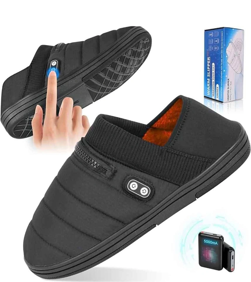 BIAL Rechargeable Battery Heated Slippers (Large)