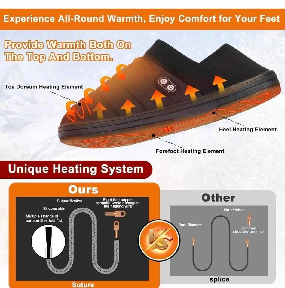 BIAL Rechargeable Battery Heated Slippers (Large) - photo 2