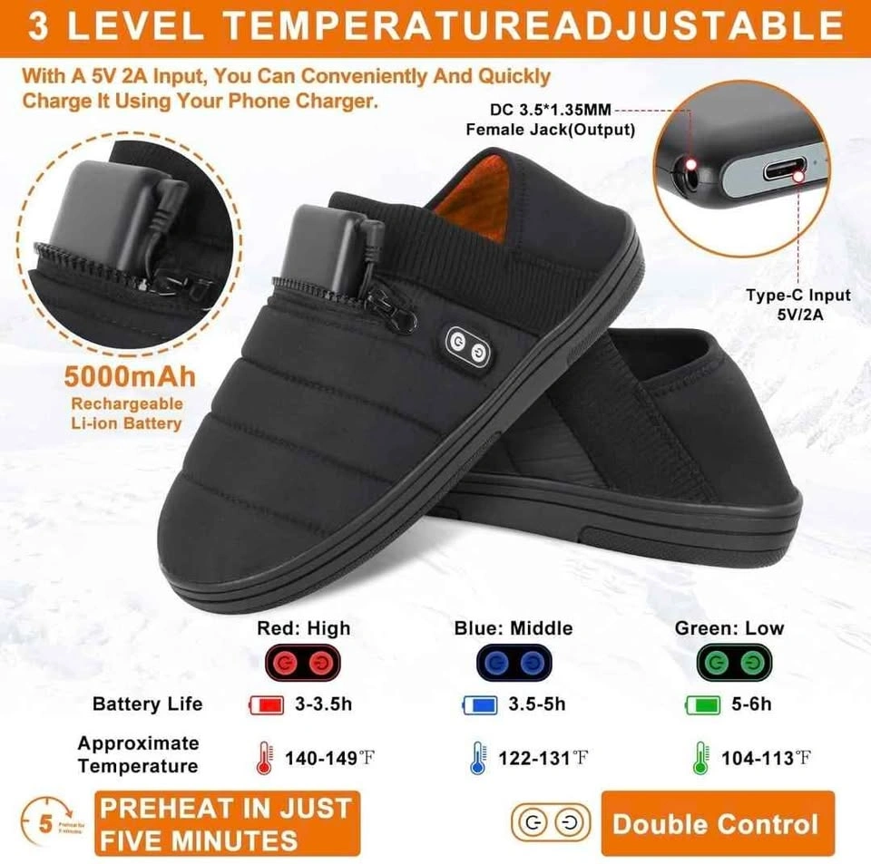 BIAL Rechargeable Battery Heated Slippers (Large) - photo 5