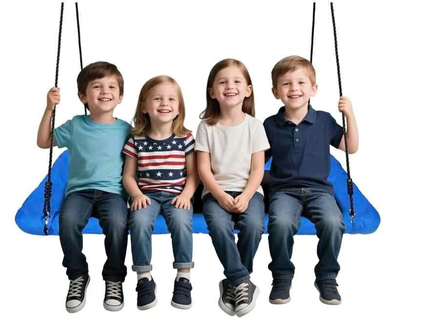 60'' Rectangle Platform Tree Swing for Kids and Adults