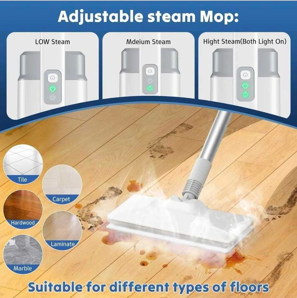 Ytuaen steam mop white, steam cleaner - photo 3