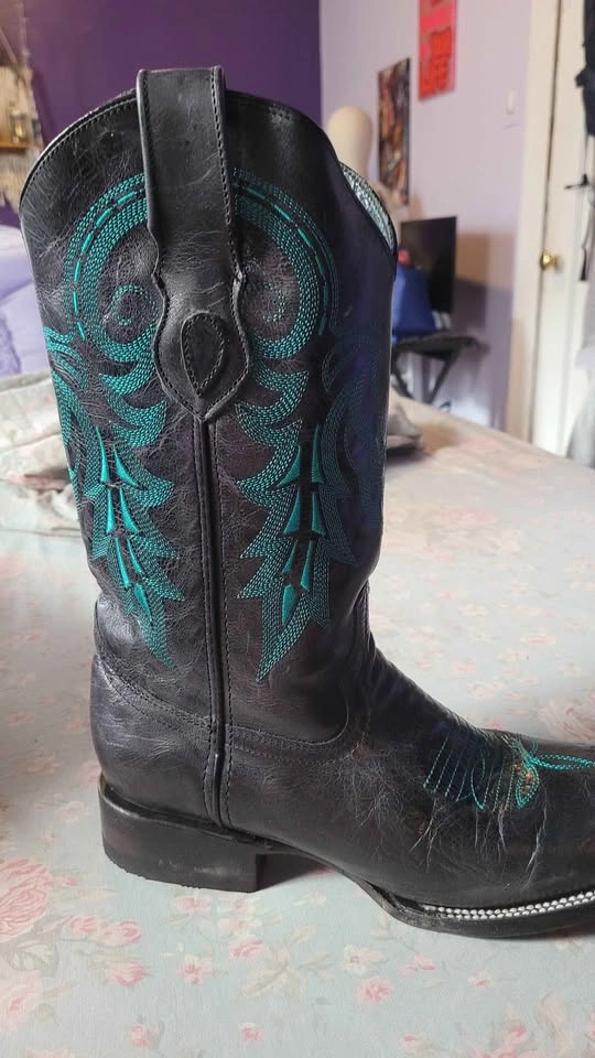 Ferriti boots (black and aqua) - photo 3