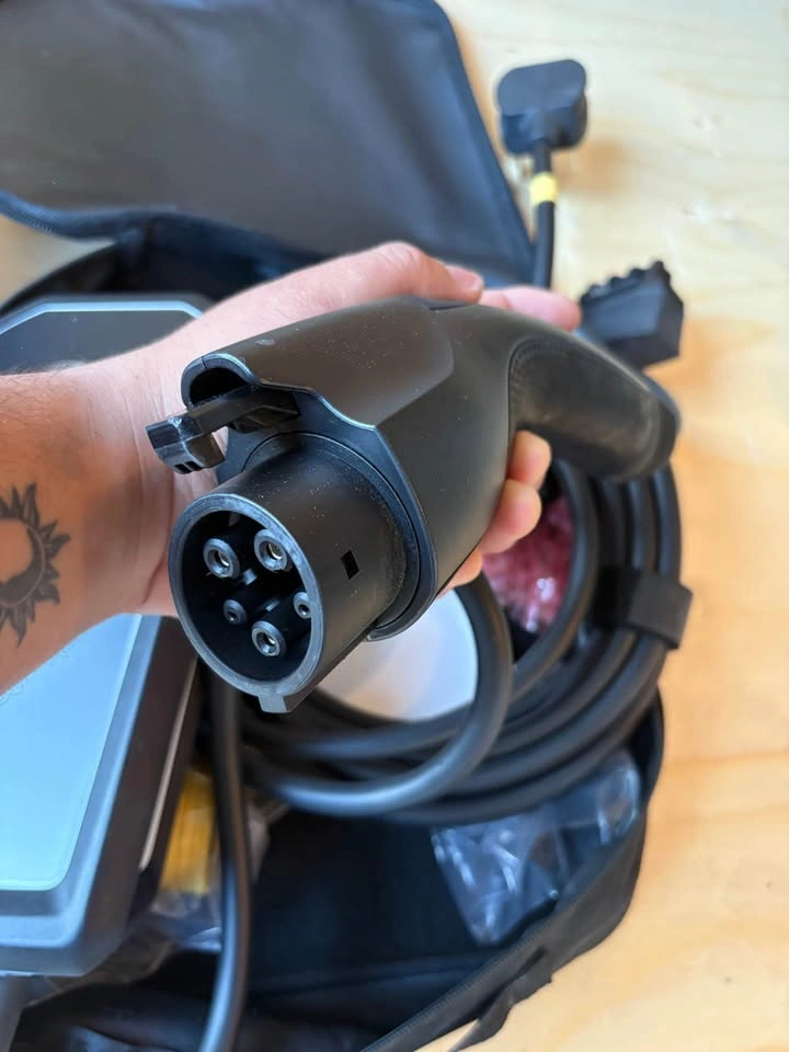 Ford Ev charger with a Tesla Supercharger adapter - photo 2