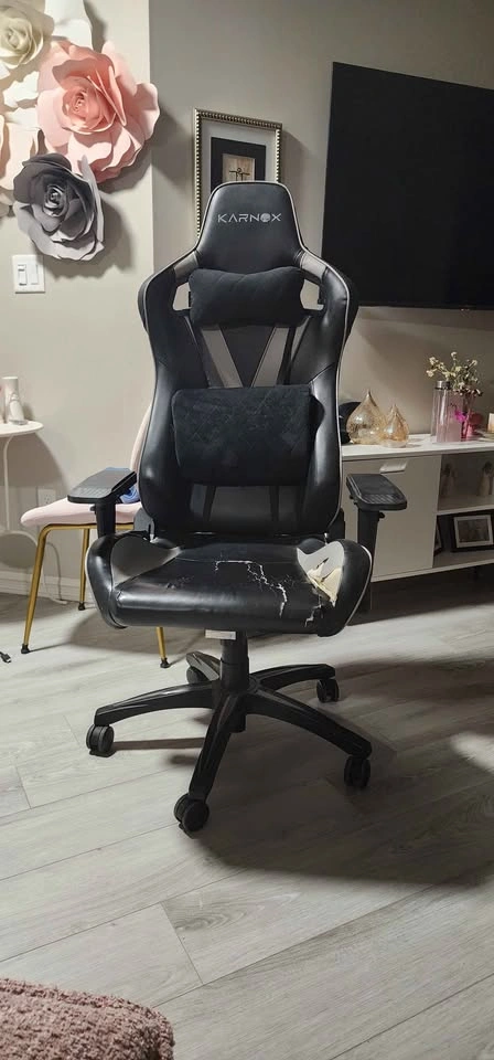 Karnox Legend Series Premium Gaming Chair (Grey PU Leather) - photo 4
