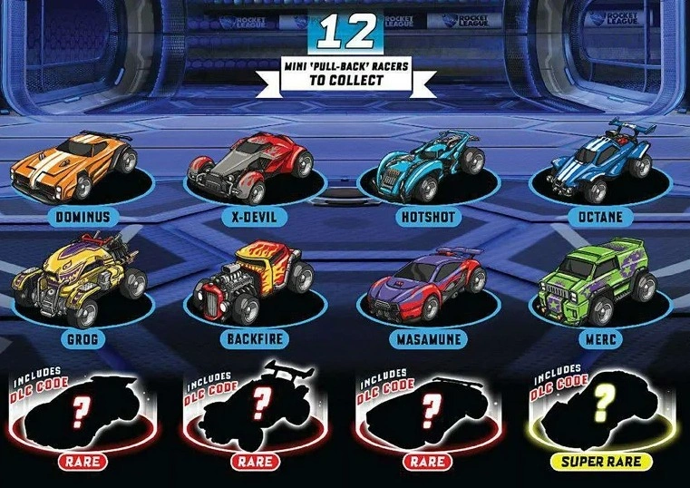 RARE 2017 Rocket League Mystery Pull-Back Racer (Sealed) - photo 5