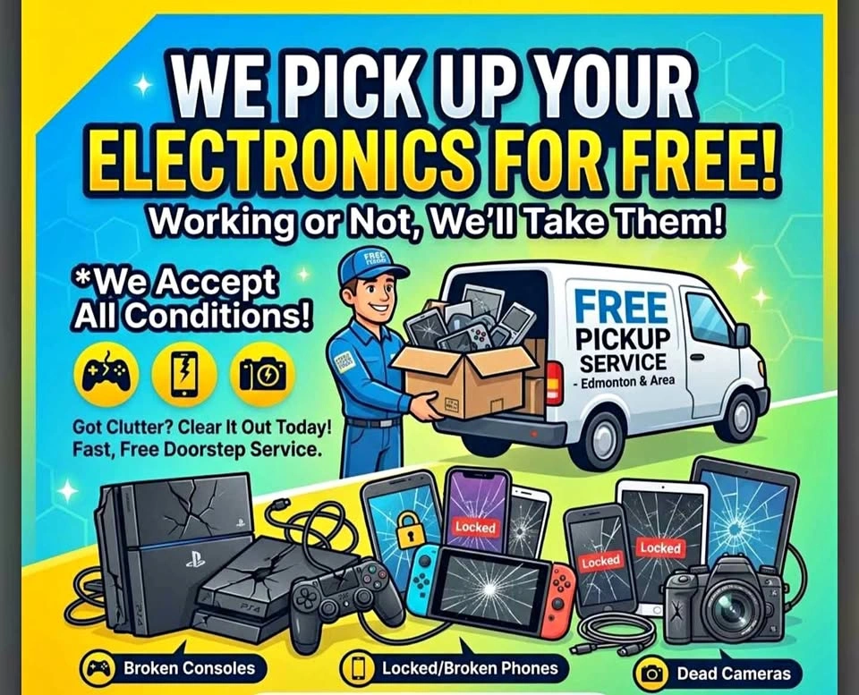 Free Electronics Pickup - Edmonton and Area!