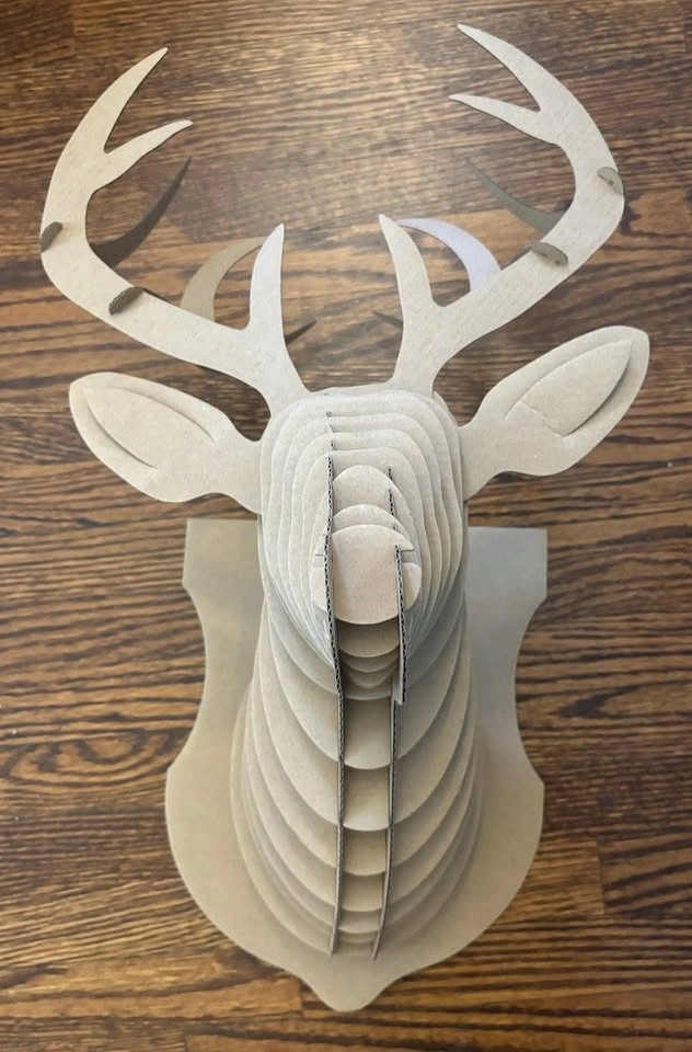 Cardboard Stag head - Unique Wall Decor! - photo 2