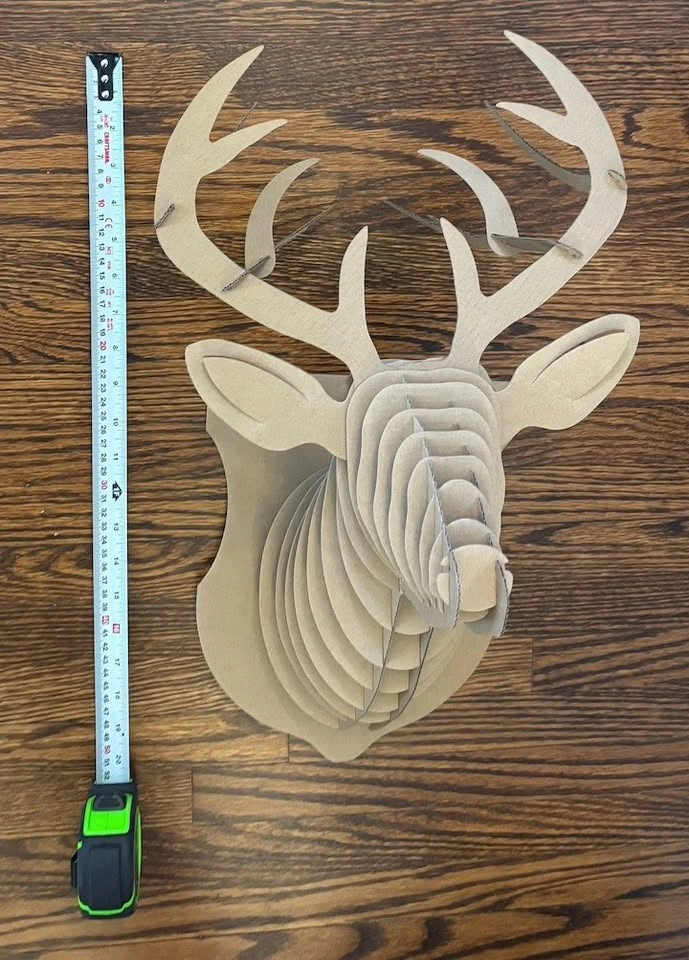 Cardboard Stag head - Unique Wall Decor! - photo 3