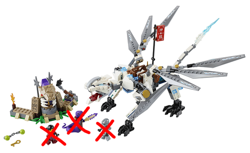 LEGO Ninjago (70748) - Zane's Titanium Dragon (No Minifigures) - photo 2
