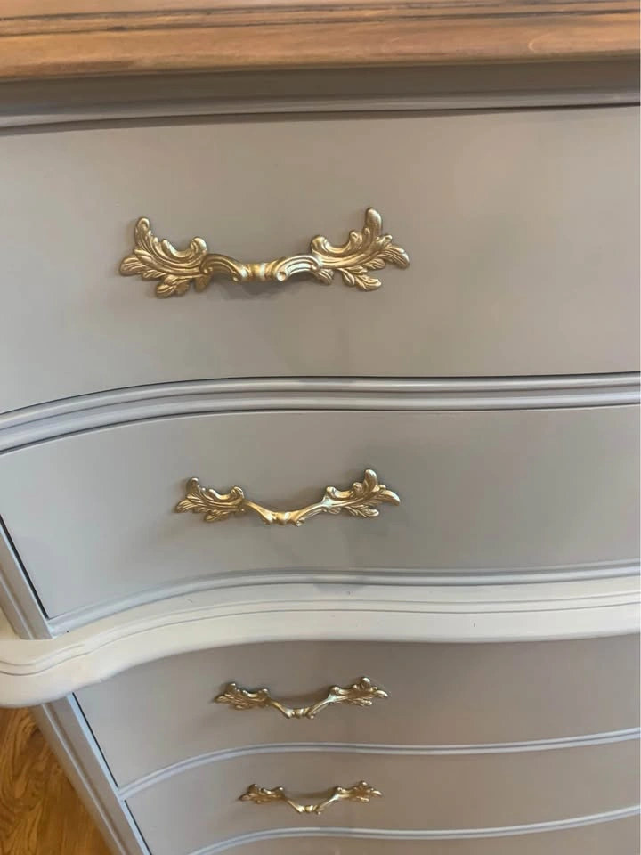 French Provincial 5-Drawer Tall Boy Dresser - photo 3