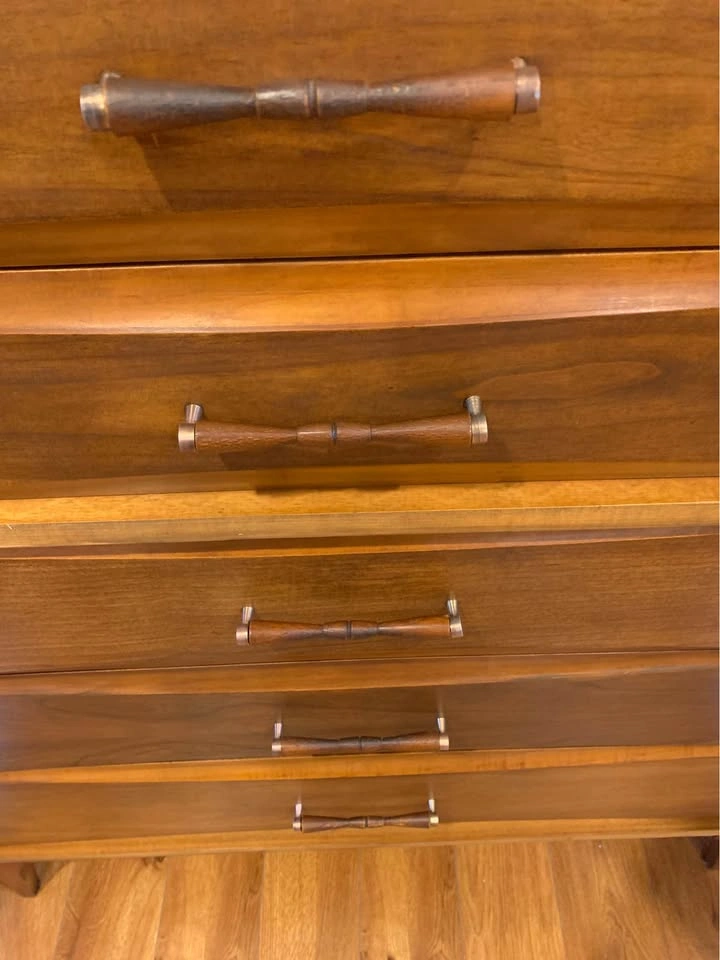 Mid Century Modern Kroehler Tall Boy Dresser - photo 4