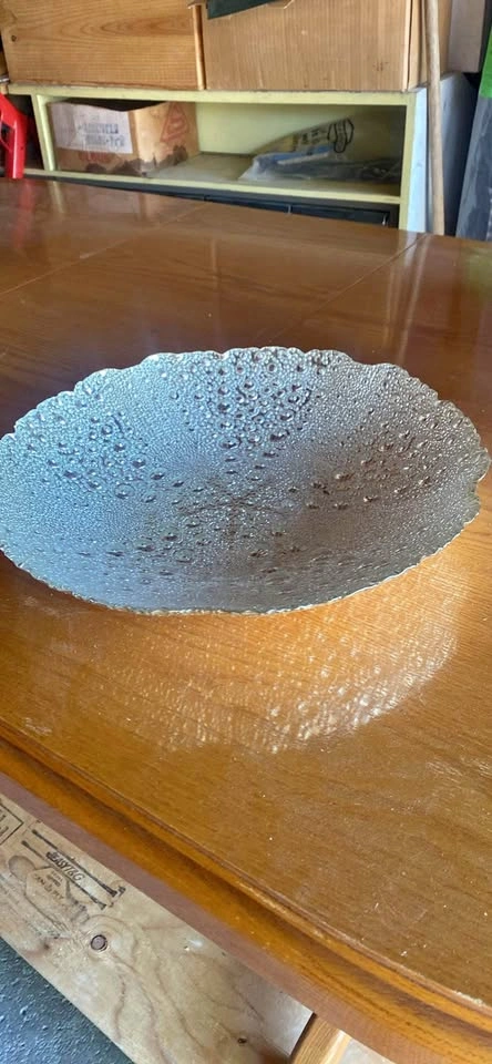 vintage Sklo Union glass bowl