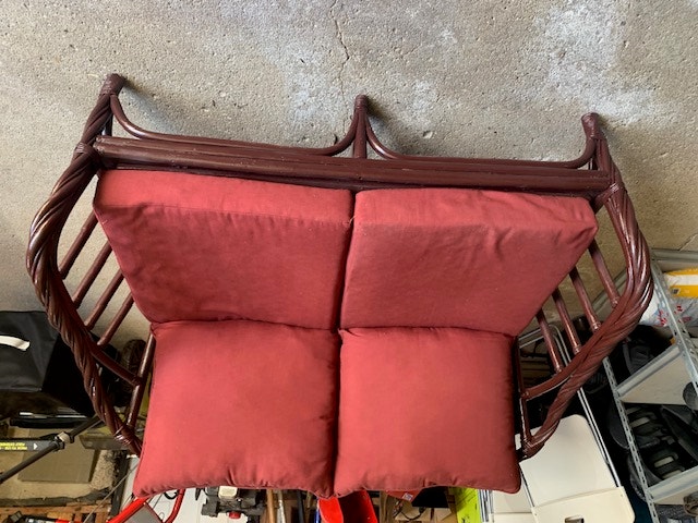 Rattan 2 Person Love Seat - photo 5
