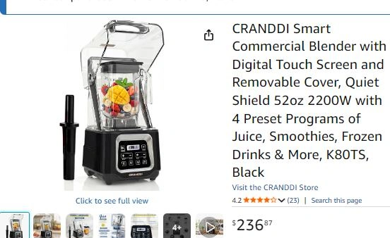 New Commercial Blender with Digital Touch Screen - photo 3